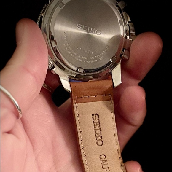 Seiko SSC081 Solar Alarm Chronograph Men's Watch - Picture 2 of 5